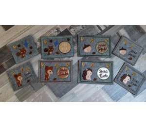 Stickdserie - ITH Mug Rugs Herbst